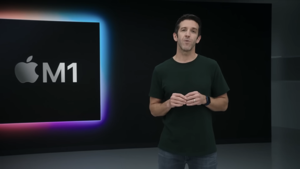 John Ternus präsentiert den M1-Chip